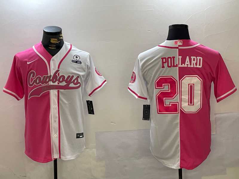Men's Dallas Cowboys #20 Tony Pollard Red White With Patch Cool Base Stitched Baseball Jersey,We sell and wholesale Men's Dallas Cowboys #20 Tony Pollard Red White With Patch Cool Base Stitched Baseball Jersey on line form chian!